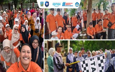PGRI Tuban Gelar Jalan Sehat, Bapak Witono Resmi Memberangkatkan Peserta
