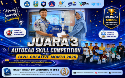 SMKN 1 Tuban Raih Juara 3 AutoCAD Skill Competition pada Civil Creative Month 2026