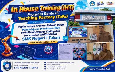 Menuju Sekolah Masa Depan, SMKN 1 Tuban Gelar Pelatihan Deep Learning dan Kecerdasan Buatan