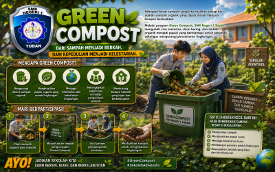 Green Compost SMKN 1 Tuban: Mengubah Sampah Organik Menjadi Berkah